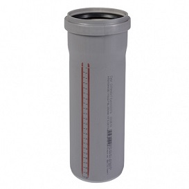 Труба канализационная,Ostendorf, НТЕМ, Ø-110, длина, мм-150, PP (полипропилен), серая