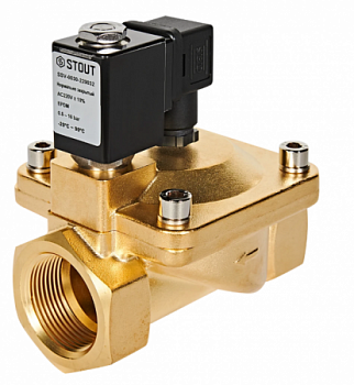 Клапан соленойдный (электромагнитный), непрямого действия, Н3, 220 В, G 1 1/4