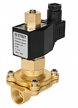 Клапан соленойдный (электромагнитный) прямого действия, НО, 24 В, G 1/2